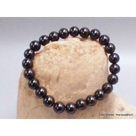Bracelet mala tibétain en Tourmaline noire Bracelet Mala tibétain BRAM6