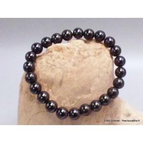 Bracelet mala tibétain en Tourmaline noire Bracelet Mala tibétain BRAM6