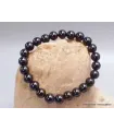 Bracelet mala tibétain en Tourmaline noire - Bracelet en perles et Pierres naturelles