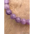 Bracelet mala tibétain en Lépidolite - Bracelet en perles et Pierres naturelles