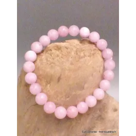 Bracelet mala tibétain en Kunzite rose