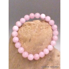 Bracelet mala tibétain en Kunzite rose Bracelet Mala tibétain BRAM8