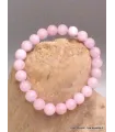Bracelet mala tibétain en Kunzite rose - Bracelet en perles et Pierres naturelles