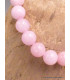Bracelet mala tibétain en Kunzite rose Bracelet Mala tibétain BRAM8