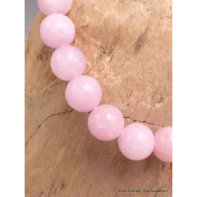 Bracelet mala tibétain en Kunzite rose - Bracelet en perles et Pierres naturelles