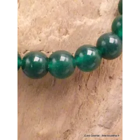 Bracelet mala tibétain en Jade Vert - Bracelet en perles et Pierres naturelles