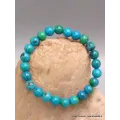 Bracelet tibétain mala en Chrysocolle - Bracelet en perles et Pierres naturelles