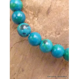 Bracelet tibétain mala en Chrysocolle - Bracelet en perles et Pierres naturelles