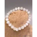 Bracelet tibétain mala en Sélénite - Bracelet en perles et Pierres naturelles