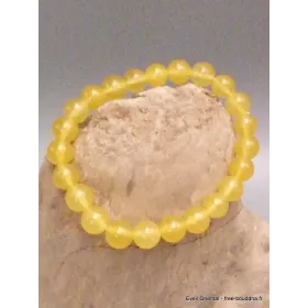 Bracelet mala tibétain en Jade Jaune - Bracelet en perles et Pierres naturelles