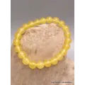 Bracelet mala tibétain en Jade Jaune - Bracelet en perles et Pierres naturelles