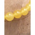 Bracelet mala tibétain en Jade Jaune Bracelet Mala tibétain BRAM14