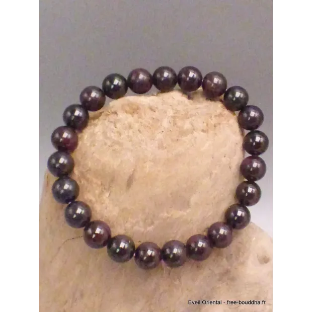Bracelet mala tibétain en Grenat Rouge - Bracelet en perles et Pierres naturelles