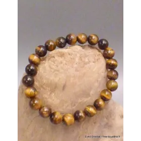 Bracelet mala tibétain en Oeil de Tigre - Bracelet en perles et Pierres naturelles