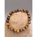 Bracelet mala tibétain en Oeil de Tigre - Bracelet en perles et Pierres naturelles