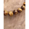Bracelet mala tibétain en Oeil de Tigre - Bracelet en perles et Pierres naturelles