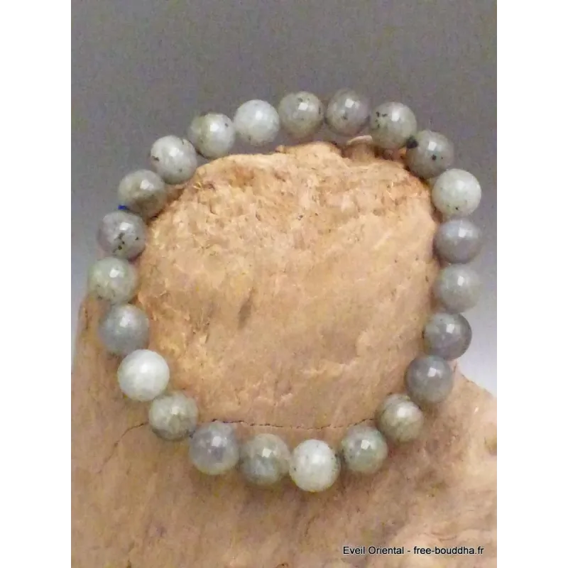 Bracelet mala tibétain en Labradorite - Bracelet en perles et Pierres naturelles