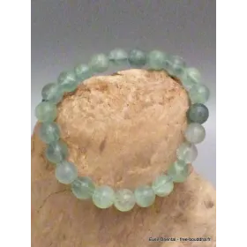 Bracelet mala tibétain en Fluorite - Bracelet en perles et Pierres naturelles
