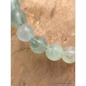 Bracelet mala tibétain en Fluorite - Bracelet en perles et Pierres naturelles