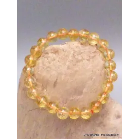 Bracelet mala tibétain en Citrine - Bracelet en perles et Pierres naturelles