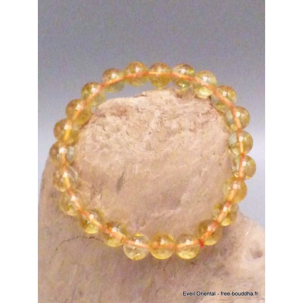 Bracelet mala tibétain en Citrine Bracelet Mala tibétain BRAM20