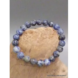 Bracelet mala tibétain en Sodalite - Bracelet en perles et Pierres naturelles