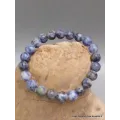 Bracelet mala tibétain en Sodalite - Bracelet en perles et Pierres naturelles