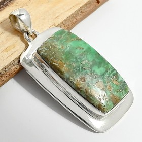 Pendentif argent Variscite australienne Bijoux en Variscite CWA106