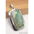 Pendentif argent Variscite australienne - Bijoux en Variscite