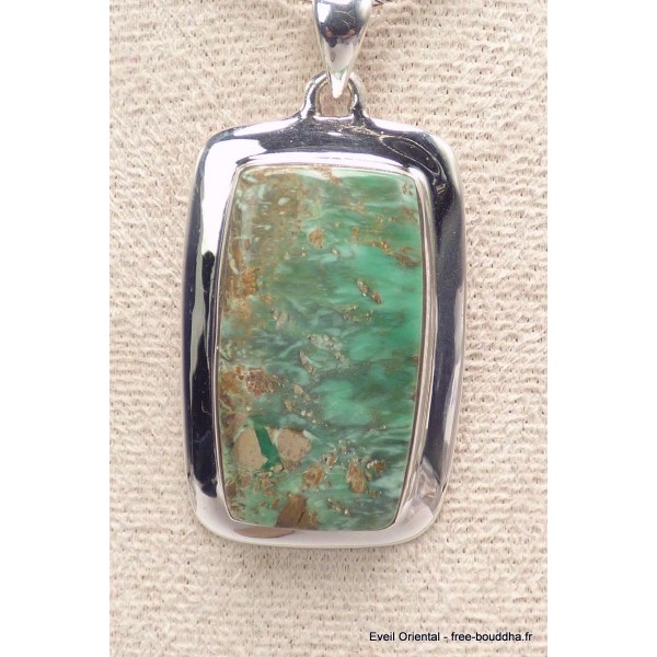 Pendentif argent Variscite australienne Bijoux en Variscite CWA106