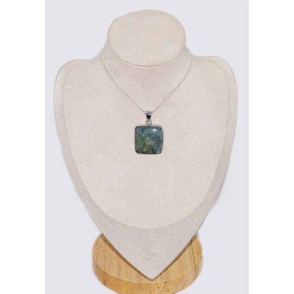 Pendentif Cyanite Mermaid carrée Bijoux en Cyanite Mermaid Sirène CWA107.1