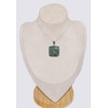 Pendentif Cyanite Mermaid carrée Bijoux en Cyanite Mermaid Sirène CWA107.1