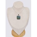 Pendentif Cyanite Mermaid carrée Bijoux en Cyanite Mermaid Sirène CWA107.1