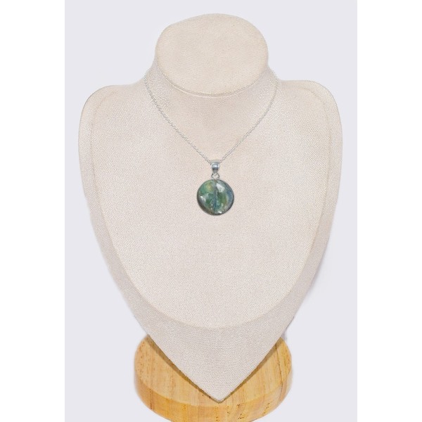 Bijou Pendentif Cyanite Mermaid ronde Bijoux en Cyanite Mermaid Sirène CWA107.6
