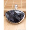 Pendentif Merlinite Mystique Gabbro semi-rond Bijoux en Merlinite Mystique Gabbro LAM56.4