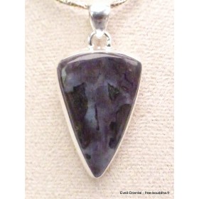 Pendentif Merlinite Mystique Gabbro forme pointe Bijoux en Merlinite Mystique Gabbro LAM56.6