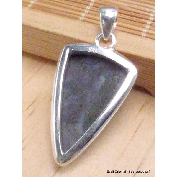 Pendentif Merlinite Mystique Gabbro forme pointe Bijoux en Merlinite Mystique Gabbro LAM56.6