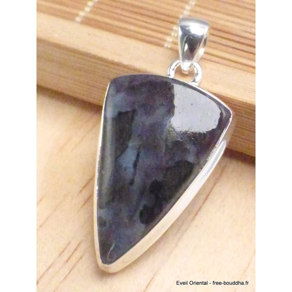 Pendentif Merlinite Mystique Gabbro forme pointe Bijoux en Merlinite Mystique Gabbro LAM56.6