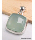 Pendentif Calcédoine d'eau forme carrée-cf Bijoux en Calcédoine d'eau AW74.3