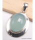 Pendentif Calcédoine d'eau forme ovale Bijoux en Calcédoine d'eau AW74.4