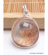 Bijou Lodolite ronde pierre chamane Pendentifs pierres naturelles PU49.7