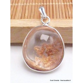 Bijou Lodolite ronde pierre chamane Pendentifs pierres naturelles PU49.7