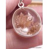 Bijou Lodolite ronde pierre chamane Pendentifs pierres naturelles PU49.7
