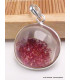 Bijou pendentif rond en Lodolite framboise Pendentifs pierres naturelles PU49.11