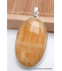 Imposant pendentif Agate Jaune à bandes oval Bijoux en Agate Jaune à bandes PU42.3