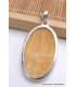 Imposant pendentif Agate Jaune à bandes oval Bijoux en Agate Jaune à bandes PU42.3