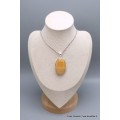 Imposant pendentif Agate Jaune à bandes oval Bijoux en Agate Jaune à bandes PU42.3