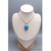 Pendentif authentique Turquoise avec Pyrite grade AAA Bijoux en Turquoise Iranienne (Nishapur) PU54.11