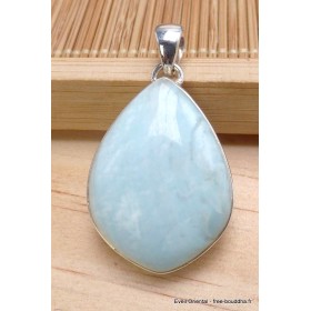 Pendentif Aragonite bleue forme libre Pendentifs pierres naturelles AW47.4