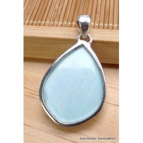 Pendentif Aragonite bleue forme libre Pendentifs pierres naturelles AW47.4